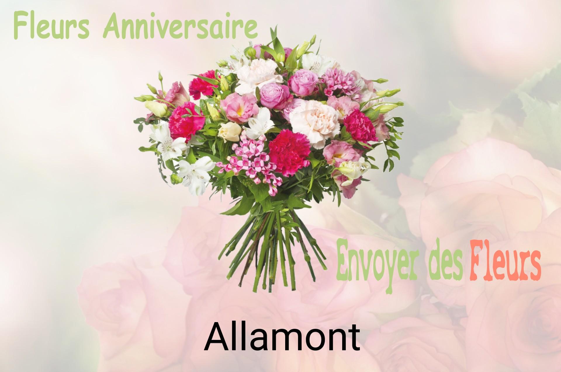 Bouquet de fleurs d’anniversaire livré à Allamont