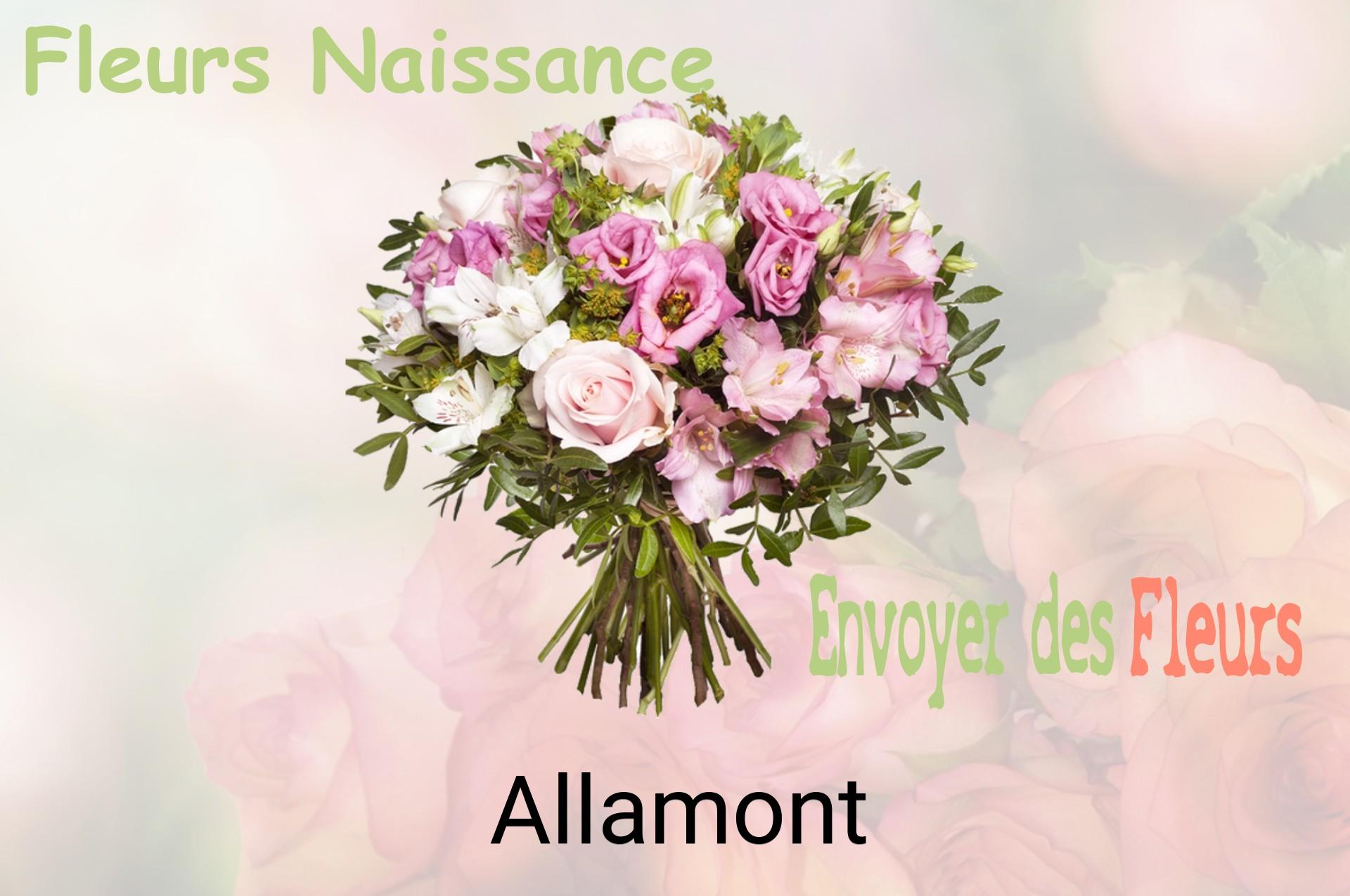Bouquet de fleurs de naissance livré à Allamont